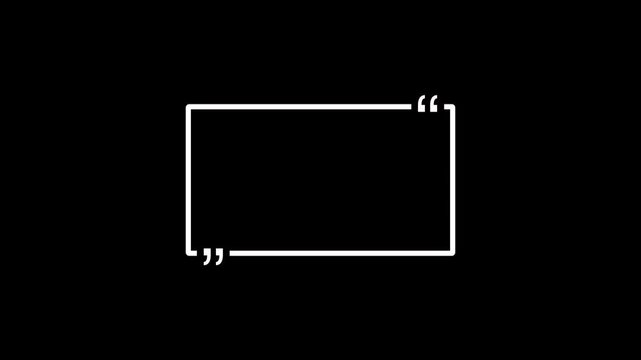 White Rectangular Frame With Gaps On Black Background abstract border
