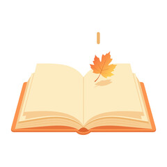 Book with Leaf