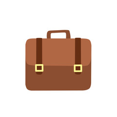 Briefcase in Flat Style for Business and Professional Branding