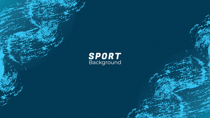 Dynamic Sport Background Template with Abstract Brush and Colorful Overlap Design