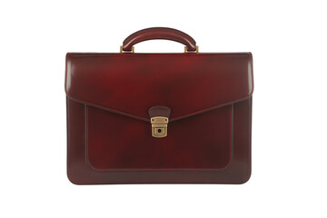 High quality, elegant red leather briefcase. Business, professional, success. 
