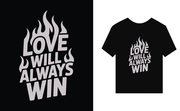 Naklejki t shirt design with fire ,  typography, slogan, love, peace, hope, positivity,