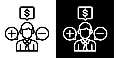 Consumer Behavior  Icon Set White Style Collection