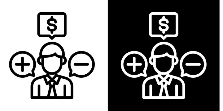 Consumer Behavior  Icon Set White Style Collection