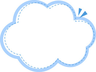 cloud-shaped name tag