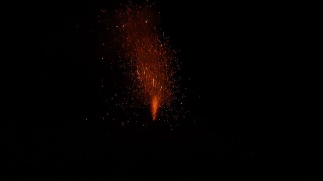 Different types of firecrackers are being burned during Diwali