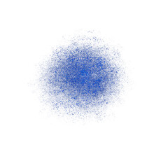 Abstract Blue Spray Paint Splatter Overlay