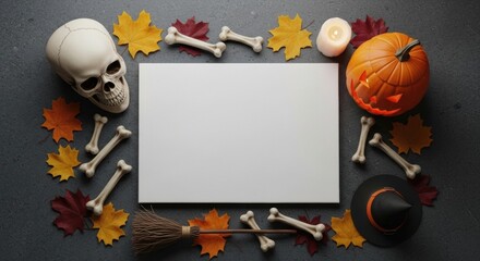 Halloween Border with Copy Space, Frame, Background, Text space