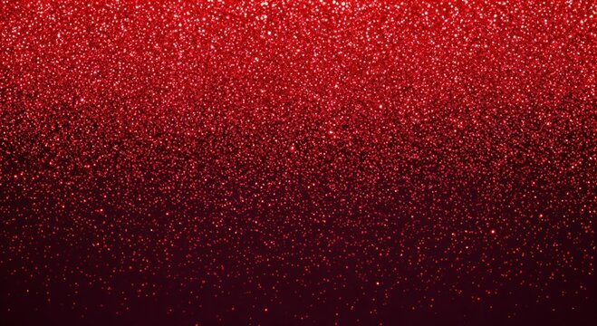 Vibrant Red Glitter Background with Sparkling Particles and a Gradient Effect, Perfect for Festive and Luxurious Designs