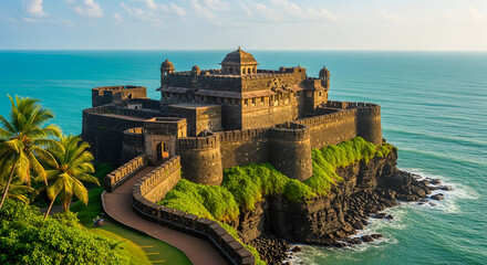 castle on the coast of portugal