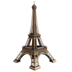 Brown wrought-iron architectural structure isolated on black background