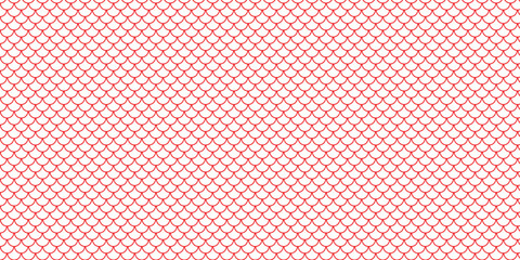 simple red fish scale pattern for banner poster background. © kowsar