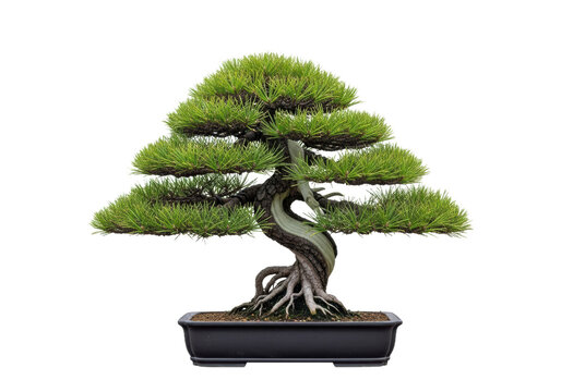 Beautiful bonsai tree, a symbol of peace and harmony, perfect for zen gardens, wellness retreats, or any project needing a touch of tranquility and elegance