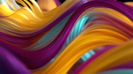 Vibrant flowing waves of color in abstract art, creating a dynamic visual experience