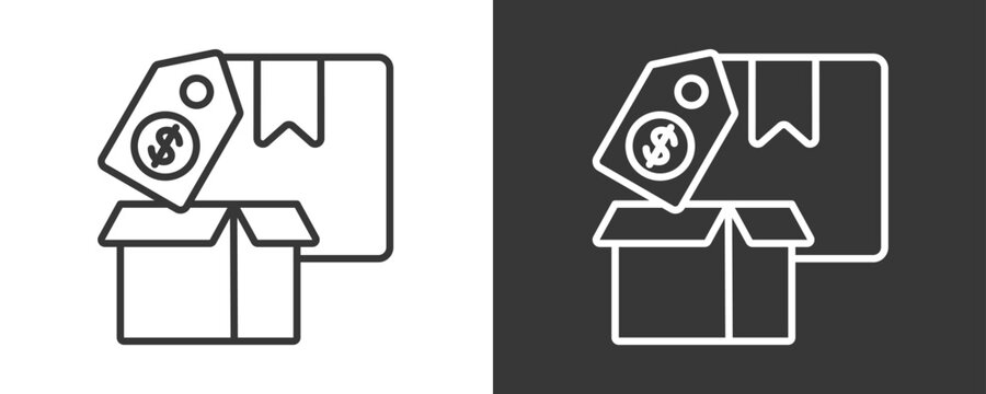 Product Icon Set Vector Collection Isolated In Black And White