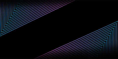 3D blue pink techno abstract background overlap layer on dark space with glowing lines shape decoration. Modern graphic design element future style concept for web banner flyer, card cover or brochure