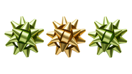 Festive shimmering bows add holiday cheer to any gift presentation