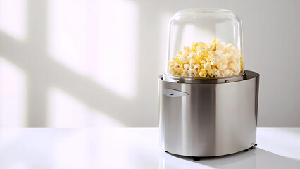 Freshly Popped Popcorn Machine | Stainless Steel Countertop Popper | Home Theater Snack Maker