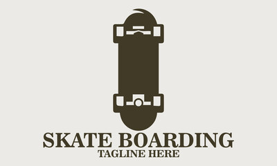 Go skate boarding day icon. illustration vector skate boarding day and skate boarding day logo design