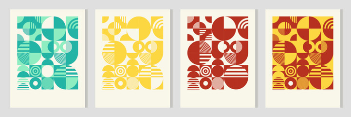 Geometric abstract seamless pattern with colorful shapes, lines, and textures. Perfect for wrapping paper, textile, wallpaper, and background design. Stylish and trendy composition for creative use.