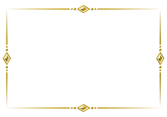 gold frame for the text with a frame