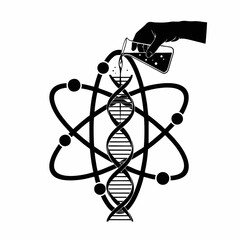 black science silhouette vector