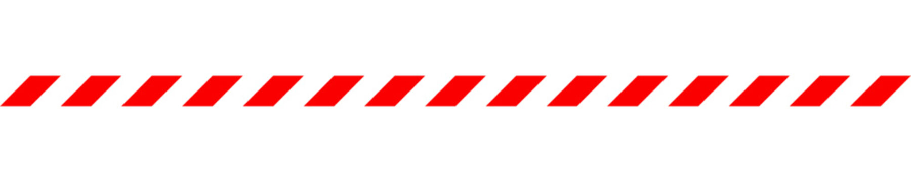 White and red striped caution tape