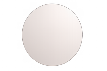 White circular shape featuring a subtle shadow, perfect for a label, button, emblem, or minimal design element