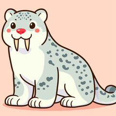 Illustration of a long-fanged leopard