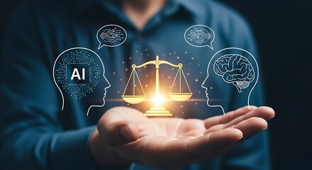 Balancing ai and human intelligence with ethical justice scale