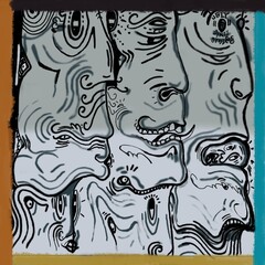 seamless pattern with skulls