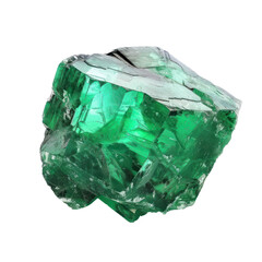 Obraz premium Emerald isolate on transparency background