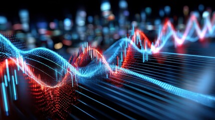 Stock Market Graph: Data Analysis, Finance Trend - business technology