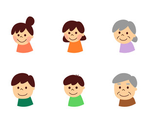 笑顔の家族　セット