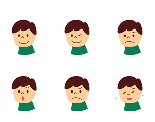男性の表情　セット