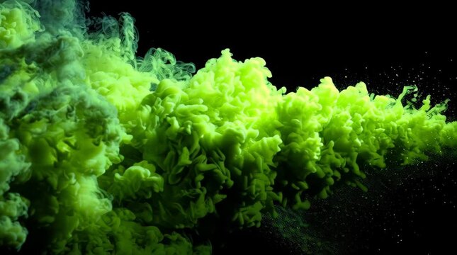 Green Toxic Gas, Fart Gas, Cloud Animation with Smoke Effect