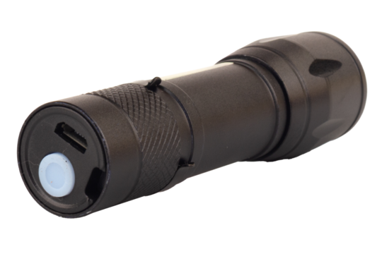 flashlifght small color black isolated on white background