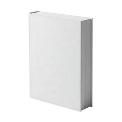 Blank White Hardcover Book Standing Upright image