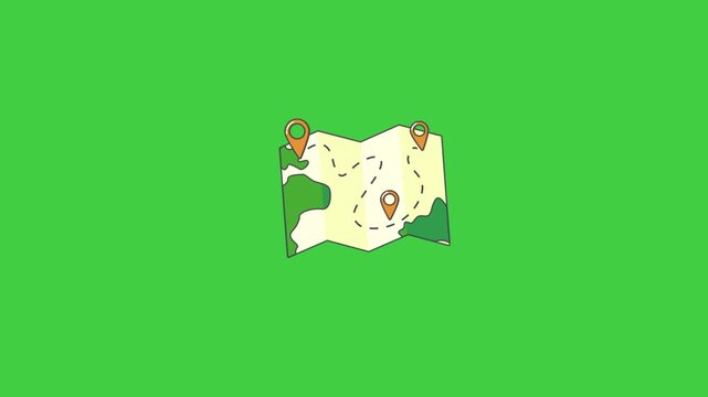 animated greenscreen search map