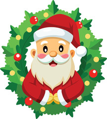 Christmas Santa Claus Vector Art for T-Shirts, Cute and Artistic Santa Claus T-Shirt Vector, Santa Claus Vector T-Shirt Designs
