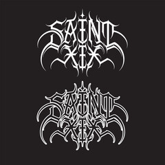 saint X1X calligraphy text