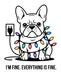 Funny French Bulldog Christmas Design