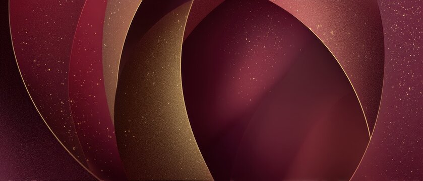 Burgundy bronze geometric abstract background for corporate presentation, cinematic video production, luxury branding, web design with structured swirling patterns

