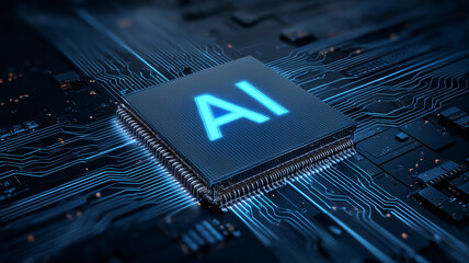 Artificial intelligence processor mounted on a board representing accelerated computing and neural processing for modern automation and analytics.
