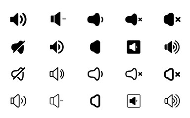 Speaker Sign, Loudspeaker Icon, Sound and Music Vector