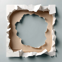 High‑resolution aesthetic torn paper scrap texture with natural edges, soft shadows, and realistic handcrafted details for creative design use (scrap (18))