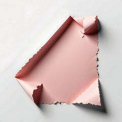 High‑resolution aesthetic torn paper scrap texture with natural edges, soft shadows, and realistic handcrafted details for creative design use (scrap (20))