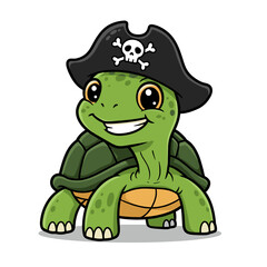 A cute green cartoon frog amphibian character with a funny smile vector illustration for a fun drawing of wildlife animal art