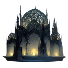 Mystical Palace: A mesmerizing view of a majestic palace, shrouded in an aura of mystery and elegance, with architectural marvels of intricate details