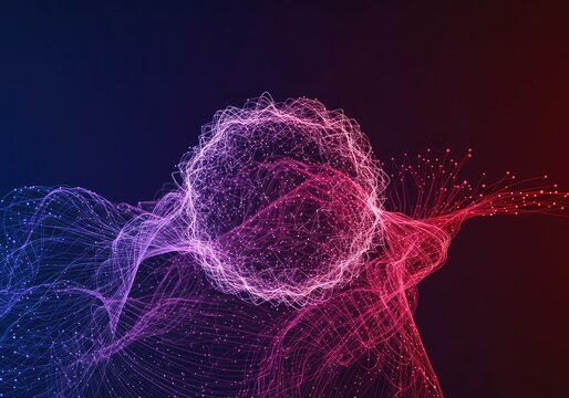 Abstract digital complexity featuring a subtle, interwoven matrix of flowing lines that suggests emergent data structures and unseen algorithmic patterns ,modern ,emerging design ,deep